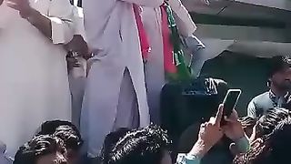 Azaan by Shaheed Rehan Zeb in a beautiful voice in PTI Jalsa
