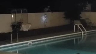 A câmera de uma casa filmo uma coisa macabra