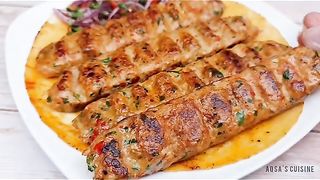Turkish Chicken Adana Kebabs
