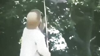 When the bee enters the head