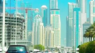 Dubai Main Sheikh Zayed Road Morning Time