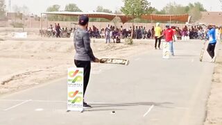Pakistan International Player Asif Ali playing Tape Ball Cricket Match _ Cricket PK.