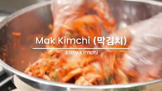 A small batch kimchi recipe you'll want to make over and over! Mak Kimchi (막김치