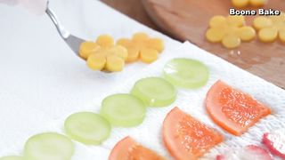 아름다운 과일 젤리 롤케이크 _ Beautiful Fruit Jelly Roll cake ???????????????????????? _ 컵 계량