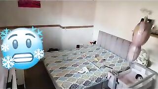 ghost plays with baby
