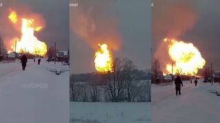 Blast destroys Russian gas pipeline that brings gas to Europe