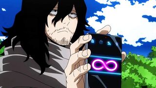 Midorya demonstrando seu poder no inicio do anime