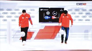 challenge of who scores the most points, Messi x Neymar