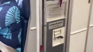 видео с борта гавайских авиалиний