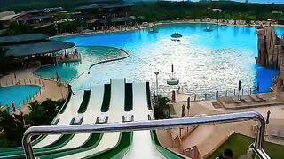 How do animals ???????????? slip’n’slide in water park? #bluetreephuket