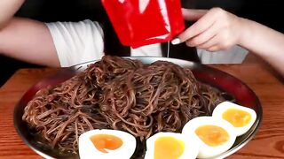 SPICY NOODLES CHALLENGE MUKBANG ASMR