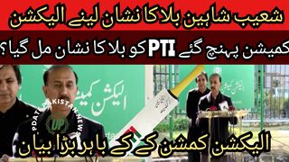 Shoaib Shaheen reached the Election Commission to collect the call sign..