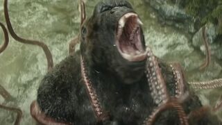 KONG vs GIANT SQUID - Fight Scene - Movie HD
