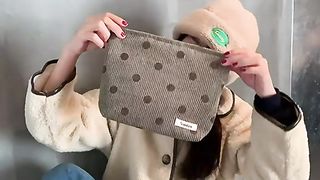 Smiling Face Makeup Bag, Aesthetic Preppy Makeup Bag,