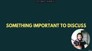 3 Something Important to Discuss