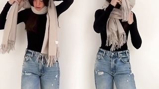 Easy and simple scarf idea