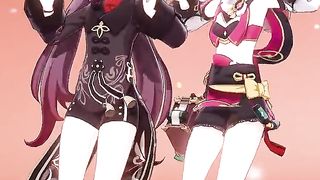 Hutao &Yanfei, dance [Genshin impact]