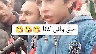 Cute Baby Aggressive Speach in Jalsa