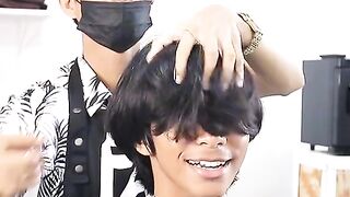 Low fade fringe style.