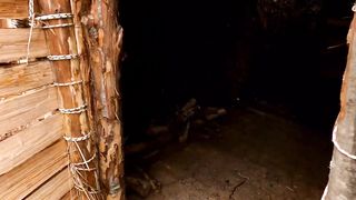 Overnight Camping in the Forest Shelter