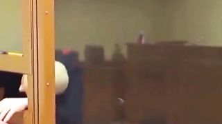 Russian man standing trial attempts absurd escape