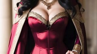 Captivating Ai Girl Lookbook Model Video at the Majestic Royal Palace