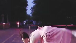 Chinese cute girl flip