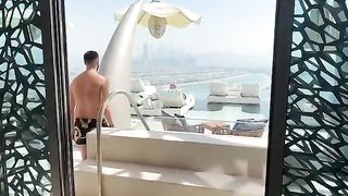 ℹ️ Wait for the view! Unreal? #luxury #hotel #travel #dubai