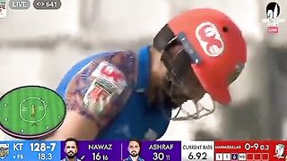 Muhammad Nawaz 4 sixes in 4 balls