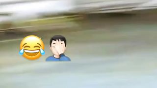 funny sleeping over water