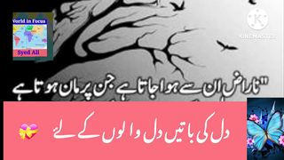 Naraz onse Huwajata hai. #World in focus #SyedAli