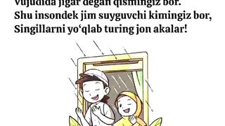 Jigarlarim silani juda yaxshi koʻraman