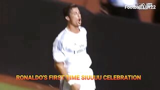 Cristiano Ronaldo siuuu celebration