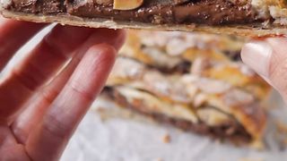 Chocolate puff pastry