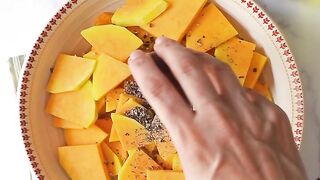 Butternut squash flatbread pizza