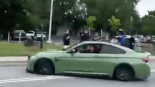 Reckless BMW driver causes a bad accident.