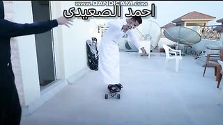 اقوى تحدى من حمدى ووفاء الى هيقف اطول فترة على الاسكوتر هياخد50الف ليرة ????????????