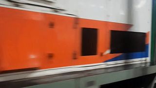 seconds the train entered Madiun station
