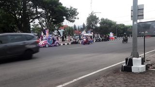 afternoon atmosphere in the city of Purworejo