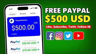 MAKE MONEY ONLINE : Free Paypal Upto $500 USD dari SOSMED - Aplikasi Penghasil Uang TERCEPAT 2024.