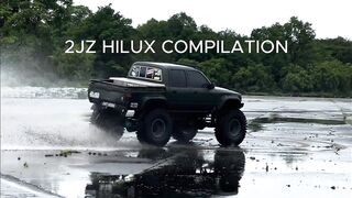 Sanjay's 2JZ Turbo Toyota Hilux Pickup _ Offroad Compilation