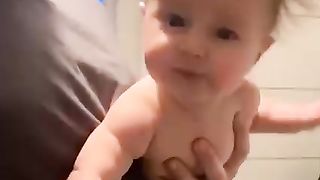 Dads and Babies are having fun