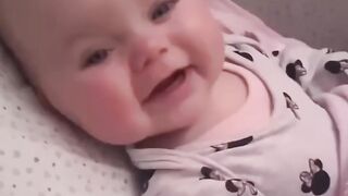 How are cute babies when they wake up