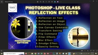Photoshop Reflection Effect Live Class | TLCC