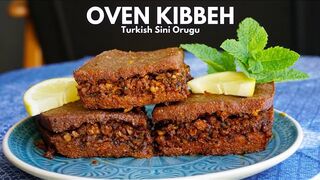 Crispy Oven Baked Kibbeh, Sini Orugu (Kibbeh Bil Sanieh)
