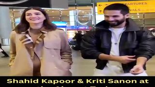 Shahid Kapoor & Kriti Sanon at the Airport Today #shahidkapoor #kritisanon #shorts #viral #youtubeshorts #trending #shortvideo #ytshorts