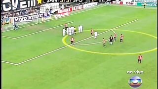 Gol de Rogério Ceni contra o Santos na Vila Belmiro 2009