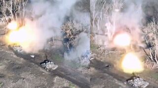 Russian assault on a fortification near Pavlovka