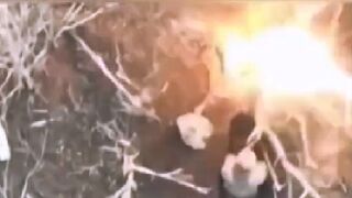 Shrapnel in the face by Ukrainian kamikaze drone