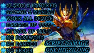 SCRIPT DAMAGE ONE HIT ZILONG TERBARU 2023